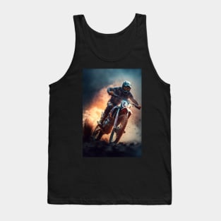 Dirt bike stunt crazy fast cgi style Tank Top